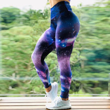 Carica l&#39;immagine nel visualizzatore di Gallery, Fitness High Elastic Sports Leggings Training Abstract Ink Pattern High Waist Yoga Leggings
