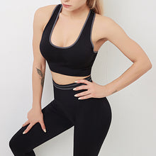 Carica l&#39;immagine nel visualizzatore di Gallery, Women Workout Activewear Sports-Bra Outfit Leggings Seamless Fitness
