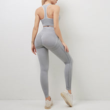 Carica l&#39;immagine nel visualizzatore di Gallery, Women Workout Activewear Sports-Bra Outfit Leggings Seamless Fitness
