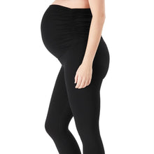 Laden Sie das Bild in den Galerie-Viewer, Colored Cotton Waist Folds Maternity Leggings
