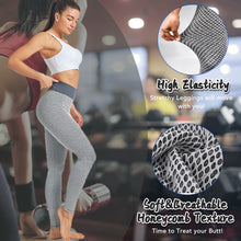 Last inn bildet i Galleri-visningsprogrammet, TIK Tok Leggings Women Butt Lifting Workout Tights Plus Size Sports High Waist Yoga Pants Light Grey
