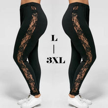 Load image into Gallery viewer, Plus Size Sexy Women Holllow Out Lace Leggings
