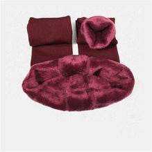 Cargar imagen en el visor de la galería, Fashionable Warm Fur Leggings Winter Body Legs Keep Warm
