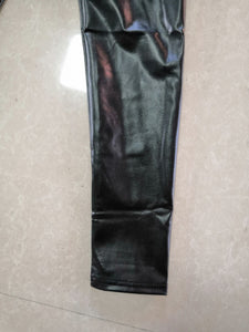 Reflective Elastic PU Leggings