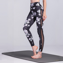 Load image into Gallery viewer, 2021 autumn explosions new flower print yoga sports leggings fitness tights
