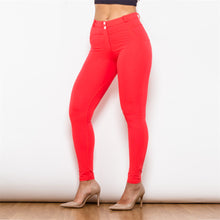 Cargar imagen en el visor de la galería, shascullfites melody red shaping leggings workout  booty lifting leggings yoga pants
