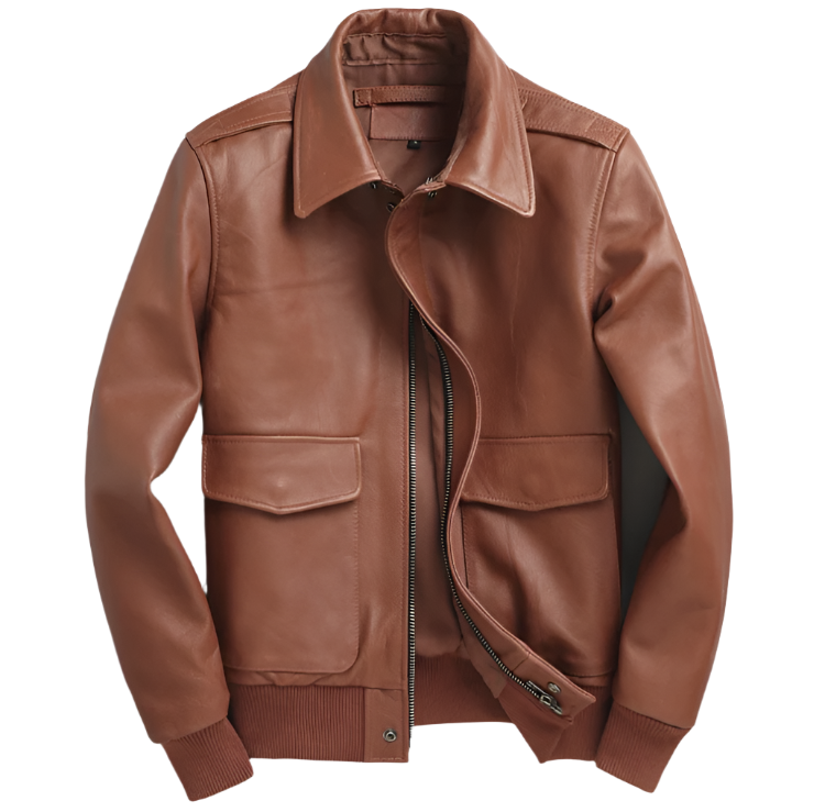 Men's Brown Leather Jacket