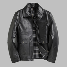 Lataa kuva Galleria-katseluun, Men&#39;s Genuine Leather Jacket
