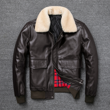 Lataa kuva Galleria-katseluun, Men&#39;s Genuine Leather Motor Cycle Jacket
