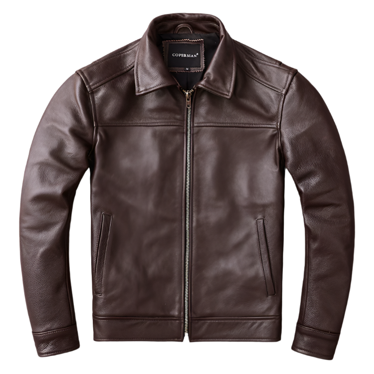 Blouson Biker Homme Noir Brando En Cuir Premium