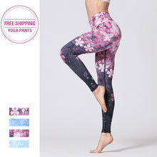 Laden Sie das Bild in den Galerie-Viewer, Sports gym printed yoga pants
