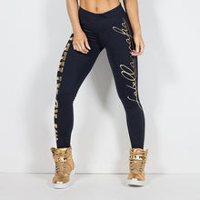 Laden Sie das Bild in den Galerie-Viewer, Gold lettered offset sports pants
