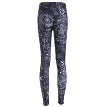 Last inn bildet i Galleri-visningsprogrammet, Women Leggings Fitness Black Skeleton Sexy Leggings Fashion Stretch Digital Print Pants Trousers
