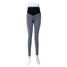 Afbeelding in Gallery-weergave laden, Black and gray stitching yoga leggings
