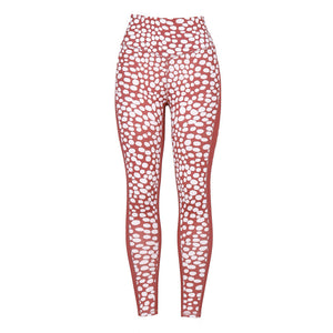 Printed stitching leggings