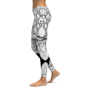 Printed yoga trousers