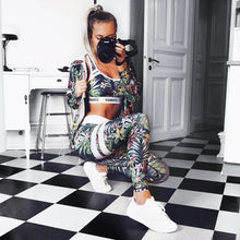 Laden Sie das Bild in den Galerie-Viewer, Rainforest Digital Print Sports Yoga Pants
