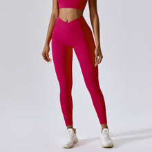 Indlæs billede til gallerivisning Threaded European And American Tight Yoga Pants For Outer Wear
