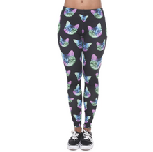 Last inn bildet i Galleri-visningsprogrammet, Printed thin pencil feet pants stretch big ladies yoga pants leggings
