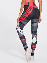 Charger l&#39;image dans la galerie, Alphabet print yoga leggings
