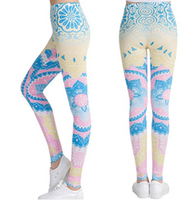 Last inn bildet i Galleri-visningsprogrammet, Printed thin pencil feet pants stretch big ladies yoga pants leggings
