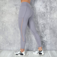 Afbeelding in Gallery-weergave laden, Mesh stitching side pocket yoga pants
