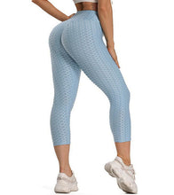 Last inn bildet i Galleri-visningsprogrammet, Women Cropped High Waisted Yoga Pants Bubble Hip Butt Lifting Leggings
