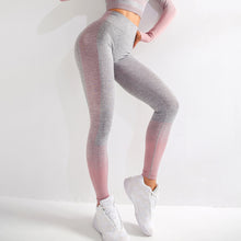 Lataa kuva Galleria-katseluun, Gym High Waist Leggings Women Knitted Workout Running Yoga Pants
