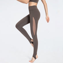 Load image into Gallery viewer, Mesh stitching slimming yoga pants
