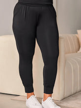 Load image into Gallery viewer, Casual Plus Size Fitness Cropped Tight Solid Color High Waist Leggings Women
