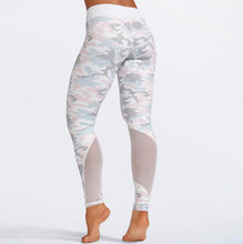 Load image into Gallery viewer, Camouflage Print Suit 2 Piece Set Mesh Bra And Fitness Leggings
