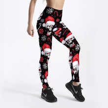 Load image into Gallery viewer, Skull Christmas Hat Thin Breathable Capris Sports Fitness
