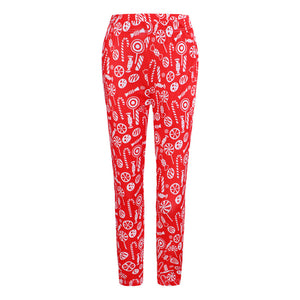 Christmas Costume Printed Slim-fit Trousers