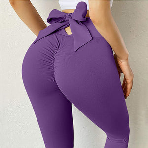 Bow Knot Fitness Sports Training Running Tight Yoga Leggings