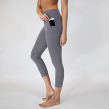 Load image into Gallery viewer, Solid color yoga pants for women with pockets
