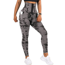 Laden Sie das Bild in den Galerie-Viewer, Women&#39;s Yoga Sports Patchwork Pocket Tie-dye Leggings
