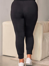 Lataa kuva Galleria-katseluun, Casual Plus Size Fitness Cropped Tight Solid Color High Waist Leggings Women
