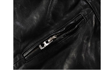 Cargar imagen en el visor de la galería, Men&#39;s Genuine Goatskin Leather Jacket
