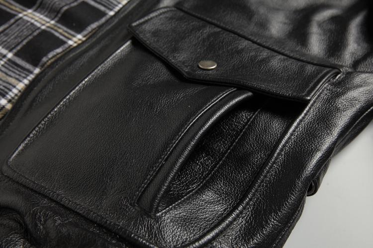 Blouson Biker Homme Noir Brando En Cuir Premium