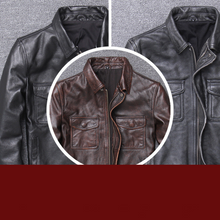Load image into Gallery viewer, Men&#39;s Genuine Leather Jacket
