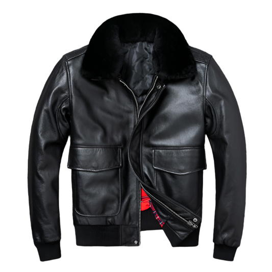 Blouson Biker Homme Noir Brando En Cuir Premium