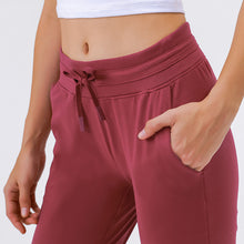 Laden Sie das Bild in den Galerie-Viewer, High-waist Yoga Women&#39;s Quick-drying Elasticated Slim Slimming Track Pants
