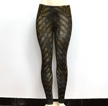 Cargar imagen en el visor de la galería, High Waist Iron Weave Print Push Up Yoga Leggings
