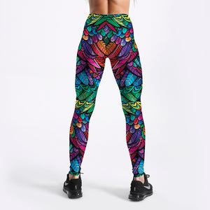 Color print leggings