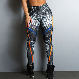 Don't Stop Letter Print Fitness Women Leggings 3D Printed Slim Jeggings High Waist Sporting Leggings Elastic Skinny Long Pants