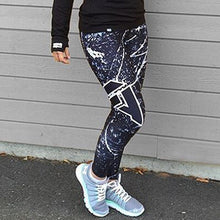 Charger l&#39;image dans la galerie, Printed European And American Fitness Hip Lifting Yoga Pants
