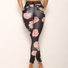 Laden Sie das Bild in den Galerie-Viewer, Colorful flower sports pants women&#39;s Leggings
