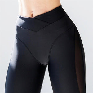 Women Elastic Sport Yoga High Waist Pants Leggings