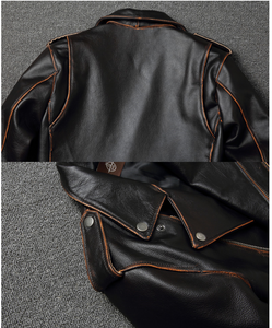 Harley's Premium Cowhide Leather Motorcycle Jacket