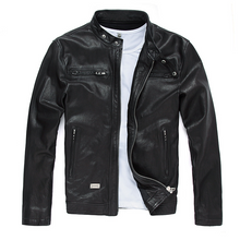 Cargar imagen en el visor de la galería, Men&#39;s Genuine Goatskin Leather Jacket
